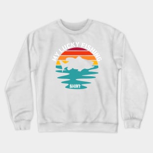 My Lucky Fishing Costume - Freshwater Fish Bass Crewneck Sweatshirt